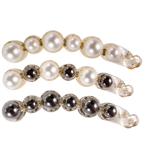 SOPOTUTU 3pcs Banana Hair Clips Ponytail Holder Clip Hair Accessories for Women Amber