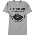 thumbnail image 2 of Camiseta gráfica UFC Pittsburgh Pennsylvania para hombre UFC Gris Pequeña, 2 of 2