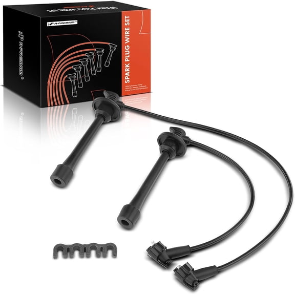 A-Premium Ignition Spark Plug Wires Set of 2 Compatible with Toyota Paseo 1996-1999, Tercel 1995-1999 L4 1.5L