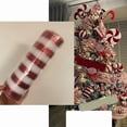 thumbnail image 5 of Miyuadkai Red & White Festival Decorative Ribbon, 9M X 26Cm, for Christmas, Wedding, Moss Garland, Halloween Craft & Happiness Packaging, 5 of 7