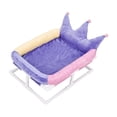 thumbnail image 3 of Cama elevada para gatos, cojín para mascotas, lavables suaves, cama elevada cálida para gatos, cama para dormir para camas, sofás, pisos, sillas Violeta, 3 of 8