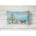 thumbnail image 2 of Carolines Treasures CK3488PW1216 Tibetan Spaniel Christmas Tree Canvas Fabric Decorative Pillow, 12H x16W, multicolor, 2 of 4