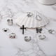 thumbnail image 4 of LATS-anillo cruzado Chapado en plata para mujer, sortija Vintage, gótico, Punk, Steampunk, cara Llorona, mariposa, Rana, conjuntos de anillos, joyería de fiesta, moda, 4 of 4