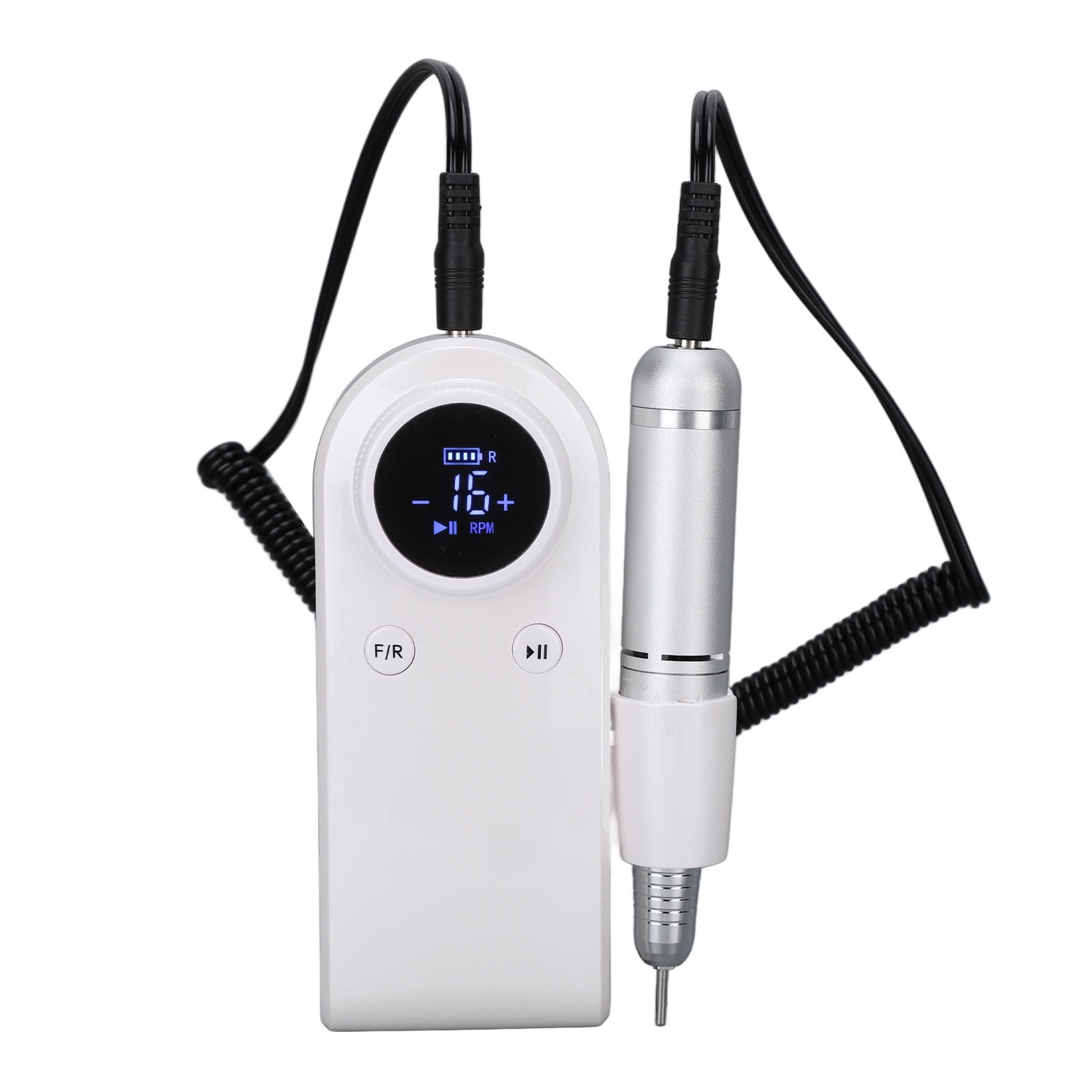 Nieyigj Nail Drill Machine 45000RPM Strong Motor USB Rechargeable Electric Nail Polishing Machine, Professional Portable Efile Kit with 6 Bits for Acrylic Nails, Manicure Pedicure Salon Home Use