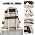 thumbnail image 3 of FORMRS Mini Backpack Purse for Women Travel Daypack Casual Shoulder Bag, Watercolor Seashell, 3 of 7