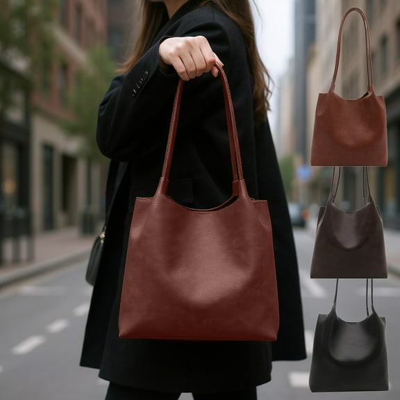 JVBTVB Women's 2025 Spring Casual Tote Bag Lightweight Shoulder Handbag Daily Work Commuter Purse Large Capacity Polyester Hobo Satchel 10.2x10.2x4.7in