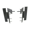 thumbnail image 4 of Renovators Supply Black Wrought Iron Cabinet Hinges 4.5 Inch HL Left and Right Kitchen Cabinet Door Hinges Pair with Hardware, 4 of 9