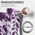 thumbnail image 2 of Outdoor Curtains for Patio Waterproof, Purple Spring Botanical Outdoor Privacy Panels Grommet, Weeping Eucalyptus Butterfly Blackout Outside Curtains for Porch/Cabana/Pergola/Gazebo 54"x108", 1 Panel, 2 of 8