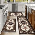thumbnail image 6 of Kitchen Rugs Sets of 3 Non Slip Washable Kitchen Mats for Floor, Waterproof Kitchen Runner Rug, Floor Mat Carpet for Entryway, Laundry, Sink, Hallway, Bathroom, 6 of 10