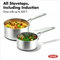 thumbnail image 5 of OXO Mira 10 Piece Nonstick Stainless Steel Cookware Set, Silver, 5 of 8