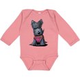 thumbnail image 3 of Inktastic Scottie Dog in Plaid Boys or Girls Long Sleeve Baby Bodysuit, 3 of 5