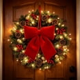 thumbnail image 6 of WDOBM Christmas Decorative Bows, Red Christmas Bow Ornament Tree Wreath Door Wall Party, Christmas Tree Bow, Hanging Christmas Ornaments for Home Decor Indoor, 6 of 7