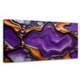 thumbnail image 1 of Cuadro Decorativo Canvas Revolution Abstracto Cristales Púrpura 120x60, 1 of 3