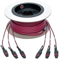 thumbnail image 4 of Tripp Lite 24-Fiber MTP MPO OM4 Base-8 MMF Trunk Cable 40/100GbE 3X, 15M, 4 of 7