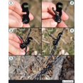 thumbnail image 3 of S Style Tent Rope Tensioner (Black 10 Pcs) Aluminum Alloy Camping Tent Guyline Cord Adjuster, 3 of 6