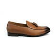 thumbnail image 4 of Genuine Leather Cognac Brown Slip On Men's Dress Shoes Loafers With Tassel&nbsp;8, 4 of 6