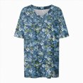 thumbnail image 6 of TOWMUS V-Neck T-shirts for Women Petal Sleeve Tunic Tops Summer Casual Womens Shirts, 6 of 6