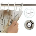 thumbnail image 3 of Birch Tree Oil Painting Shower Curtain - 72x72 Inch Modern Abstract Aesthetic Washable Waterproof Bath Decor with Hooks, 3 of 6