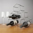 thumbnail image 4 of Viski Geo Set of 1 Freestanding Racks & Cabinets, Holds 6 Bottles, Countertop Wine Rack, 14.25", Gunmetal Black, 4 of 5