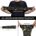 thumbnail image 4 of Fotbe Christmas Gold Deers1 UV Sun Protection Arm Sleeves - Tattoo Cover Up - Basketball Arm Sleeve UPF 50 Cooling for Men Women, 4 of 8