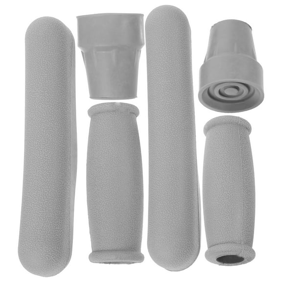 Crutches Accessories Pads for Armpits Foot Protective Hand Grip Replacement Kit Damping Tpr