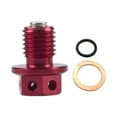 thumbnail image 2 of Destyer Magnetic Oil Drain Plug for Motorcycle Parts Parts Upgrade Replacement Red 12X1.25mm 1Set, 2 of 6