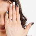 thumbnail image 2 of Natural Amethyst Pear Shape Rings in Sterling Silver for Women, February Birthstone Jewelry for Her Birthday, Wedding Anniversary, Christmas, Mothers Day, 2 of 8