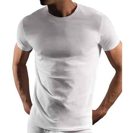 DKNY Men's 3 Pack Crew Neck Tee Shirt-White