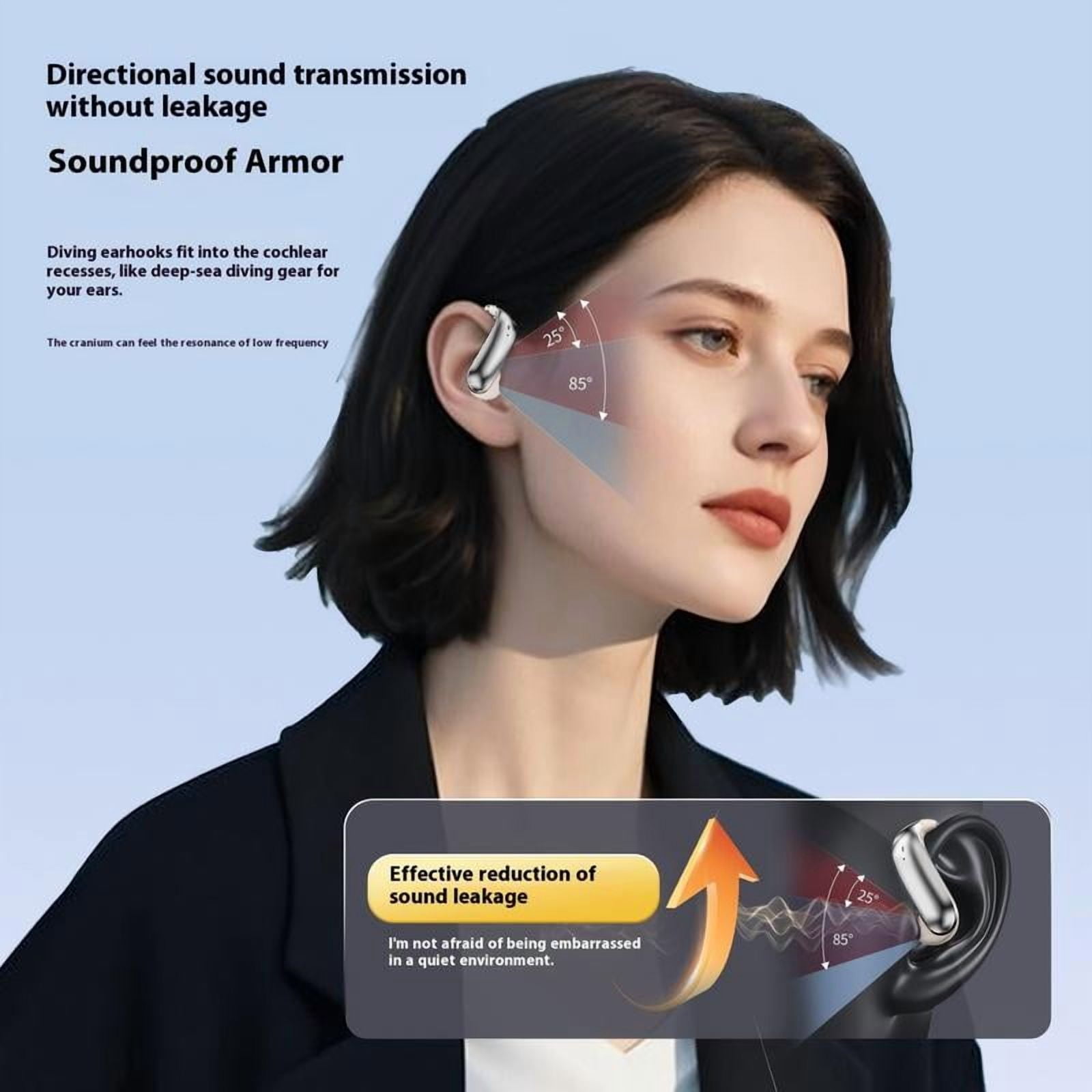 Monster Ear Buds - Bluetooth Headphones with Zero‑Gravity Titanium Ear‑Hook Design, Noise Isolation, 145H Playtime Wireless Earbuds Headset Bluetooth 6.0, IPX5 Waterproof & Sweatproof, Ideal for