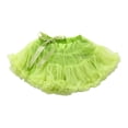 thumbnail image 4 of ZHOGXU Big Kids Girls Skirt Elastic Waist Solid Color Bow Design Comfortable Stylish Mesh Tutu Skirts For Carnival Party And Daily Wear Light Green 110, 4 of 4