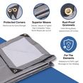 thumbnail image 3 of 12 x 25 Ft. Ultra Heavy-Duty Protection/Coverage Tarp, Superior Weave, 16-mil, Reversible, Waterproof, Silver-White, TUH-1225, 3 of 7