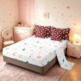 thumbnail image 3 of Manfei Christmas Snowman 7-Piece Twin Bedding,Traditional Snowflake Candy Cane Bedding Comforter Set,Red White,Christmas Reversible, 3 of 6