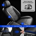 thumbnail image 6 of Car Seat Cover Fit for Mazda CX-30 2020-2026,Full Set Faux Leather Seat Protectors,Breathable,Easy Care,Non-Slip,Scratch Resistant,Black,2 Row 5 Seats, 6 of 12