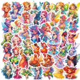thumbnail image 1 of Pegatinas de vinilo impermeable con forma de hada de flores, 50 unidades, para decoración, 1 of 4