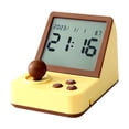thumbnail image 2 of Reloj despertador digital pequeño con gestión del tiempo para el hogar, la oficina y la sala de estar. Amarillo, 2 of 7