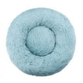 thumbnail image 1 of Cama redonda larga de felpa para gatos, cálida para el invierno, para perros y gatos, 1 of 6