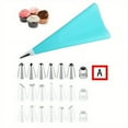 thumbnail image 5 of 8pcs/16pcs, Pipping Bags And Tips Set, Including Reusable Silicone Pastry Bag, Stainless Steel Pastry Tips Set And Coupler, Baking Tools, Kitchen Gadgets, Kitchen Accessories, Home Kitchen Items, 5 of 5