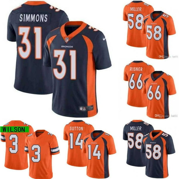 Men's Denver Broncos Justin Simmons Nike Orange Game Jersey