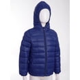 thumbnail image 3 of inhzoy Kids Girls Boys Lightweight Winter Coats Puffer Hooded Jacket Windbreaker Outwear Dark Navy 9-10, 3 of 9