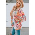 thumbnail image 4 of ABPHQTO Kimono transparente de mujer con patchwork floral multicolor, 4 of 5