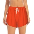 thumbnail image 6 of Rocae Orange for Women's Athletic Shorts Quick Dry Workout Hiking Shorts With Pockets for Running, Yoga, Gym, Sports Large, 6 of 9