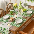 thumbnail image 2 of Sm:)e Shamrock Love Heart St. Patrick's Day Placemats Set of 4, 12x18 Inch Seasonal Table Mats for Party Kitchen Dining Decoration, 2 of 7