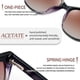 thumbnail image 5 of Gafas de sol Joopin Cateye Acetate Trendy Cat Eye para mujer, 5 of 6