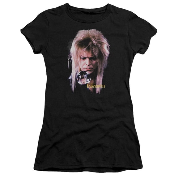 Labyrinth Goblin King S/S Junior Women's T-Shirt Sheer Black