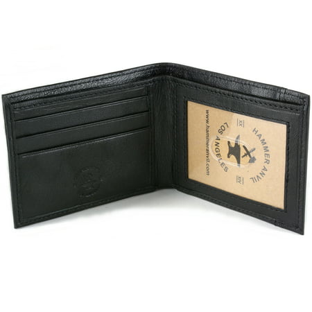 RFID Blocking Mens Leather Front Pocket Wallet Thin Slimfold