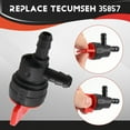 thumbnail image 7 of 2PCS 1/4 inch 90 Degree Fuel Shut Off Valve for 698181 494539 697944 35857 ma2847, 7 of 7