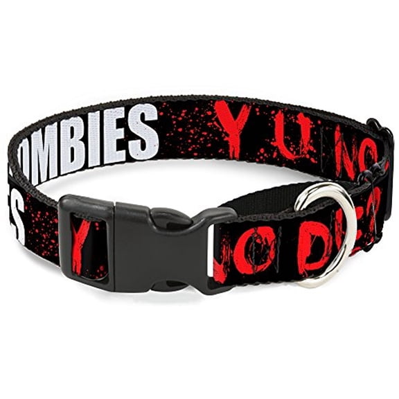 Buckle-Down Walking Zombies Martingale Dog Collar