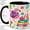 Black, variant on Flamingo Backpack Accent Mug, 11oz Ceramic Coffee Cup for Students
