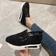 thumbnail image 4 of Amzcrzy Zapatos de mujer,Zapatos de mujer,Zapatillas de mujer, Zapatos casuales de caña baja con encaje de malla para mujer, con tacón grueso y cómodos. Sandalias Mujer Zapatillas De Casa, 4 of 4