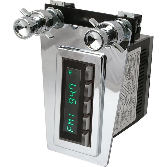 RetroRadio Compatible with 1963-67 Chevrolet Corvette Features Include Bluetooth, AUX, AM/FM LAB-M1-110-112-291-04P-71PC